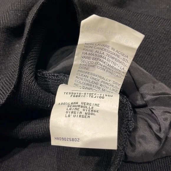 Vintage Moschino Silk & Velvet Striped Wool Sweater